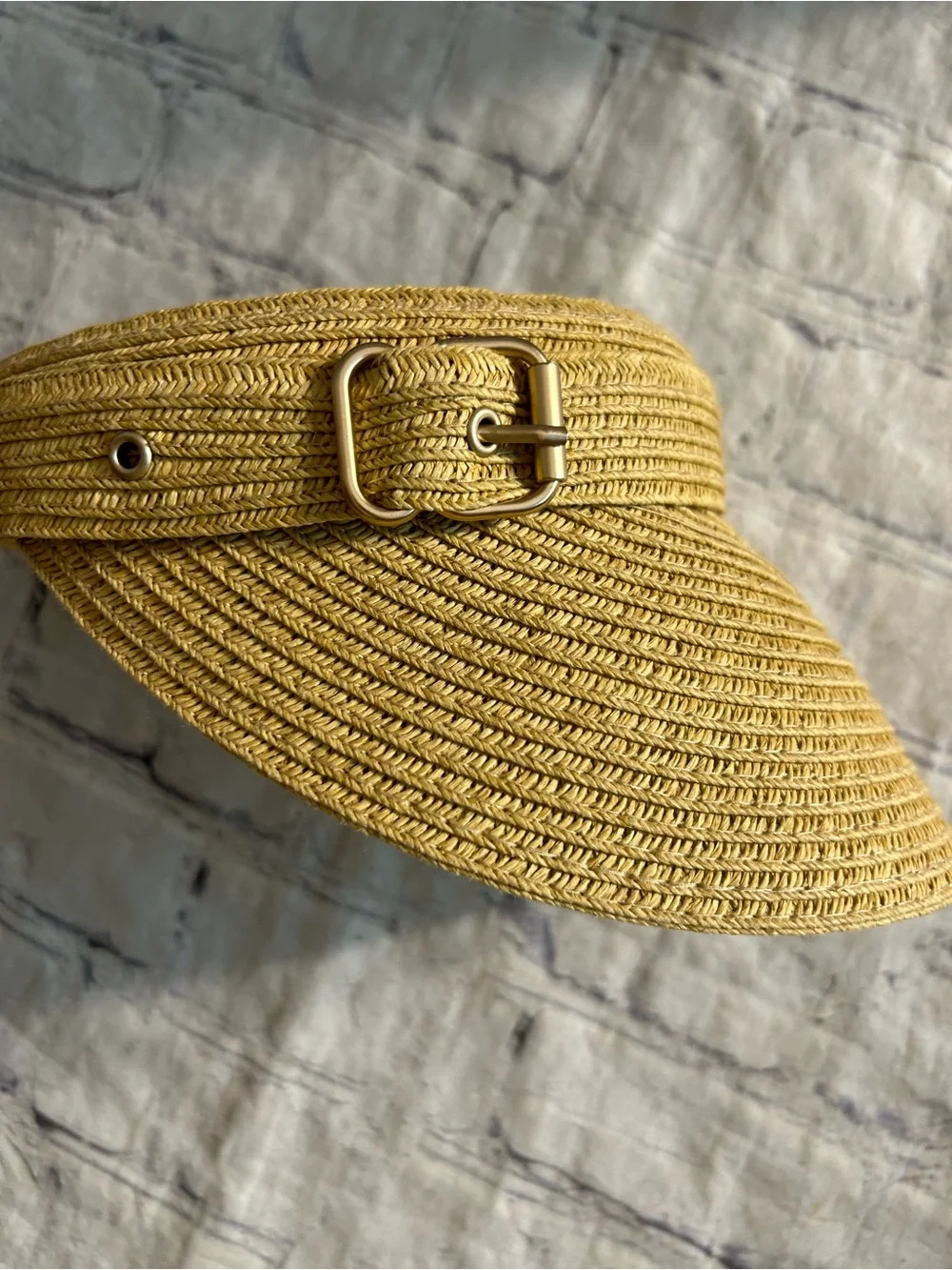 SONOMA PACKABLE UPF 50+ UV SUN PROTECTION NATURAL HEATHER SUN VISOR
